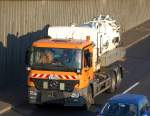 MB ACTROS 2541 Abwasserentsorgungsfahrzeug der Berliner Stadtreinigung (BSR), 18.10.10 Berliner Stadtautobahn H�he Knobelsdorffstr.