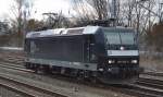 MRCE Mietlok für CTL 185 555-0 am 13.01.15 Berlin-Springpfuhl.