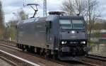 MRCE Mietlok 185 545-1 aktuell mgw oder CTL?, jedenfalls am 17.04.15 Leerfahrt Richtung Karower Kreuz Berlin.