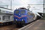 EGP 151 033-8 mit Staubgutzug + einige Schiebewandwagen(leer) am 14.06.16 Durchfahrt Bf.