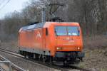 ArcelorMittal Eisenhüttenstadt Transport GmbH/EKO-Trans 145-CL 001(145 081-6)am 07.12.15 Berlin-Hohenschönhausen.