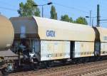 Ein Schüttgutwagen vom Einsteller GATX Germany mit der Nr.