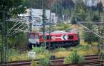HGK DE 670 (92 80 1266 070-2 D-HGK) steht am 05.09.12 gegen�ber dem Berliner Westhafen pausierend abgestellt.