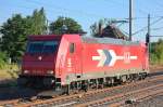HGK 2063 / 185 605-3 (91 80 6185 605-3 D-HGK) auf Leerfahrt Richtung Karower Kreuz Berlin, 28.06.10 Berlin-Blankenburg.