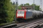 185-CL 003 f�hrt jetzt f�r ITL (91 80 6185 503-0 D-CTD) mit Kesselwagenzug Richtung Bernau, 28.05.13 Berlin-Karow.