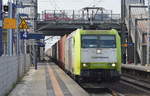 Captrain/ITL 185-CL 005 (185 505-5) mit Containerzug am 30.03.17 Bf.