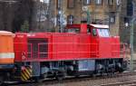 Diese von LOCON angemietete MaK G 1206 (275 ???-2) hatte heute LOCON 208 (212 357-8) + LOCON 207 (212 358-6) am Haken Richtung Berlin-Spandau am 06.02.14 Berlin Beusselstr.