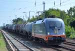 LOCON Benelux mit der angemieteten HECTORRAIL 242.571 FITZGERALD  (91 80 6182 517-3-S-HCTOR, Siemens Bj.2002) und Kesselwagenzug am 24.07.15 Berlin-Hirschgarten.