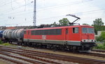 MEG 703 (155 184-5) mit Kesselwagenzug am 18.05.16 Durchfahrt Bf.