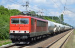 MEG 710 (155 059-9) mit Zementstaubzug (leer) am 02.06.16 Berlin-Hohenschönhausen.