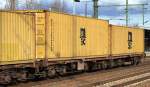 Tschechischer Gelenk-Containertragwagen der Fa.