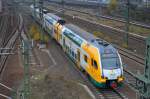 RB4 nach Ludwigsfelde mit ODEG-KISS ET 445.105 am 21.11.14 Höhe Berlin-Putlitzbrücke.