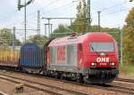 OHE 270082 (92 80 1223 103-3 D-OHE) mit Leerzug Rungenwagen f�r Holztransporte, 22.09.11 Bhf.