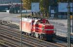 Und auch das die OHE 145-CL 015 und eine MaK 1700BB von ? �ber das Wochenende im Berliner Westhafen still stehen ist eigentlich nicht �blich, 21.10.11 