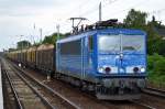 PRESS 155 045-9 mit Stammholztransportzug am 23.07.15 Berlin-Hirschgarten.