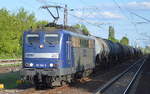 RBH 267/151 144-3 mit Kesselwagenzug (leer) Richtung Stendell am 15.05.17 Berlin-Hohenschönhausen.