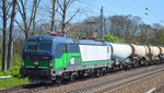 RTBC mit der ELL Vectron 193 249 (91 80 6193 249-0 D-ELOC, Siemens Bj.2016) und Ganzzug Knickkesselwagen (Kreideschlamm) am 05.05.16 Mühlenbeck/Mönchmühle bei Berlin.