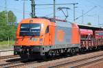 Nahaufnahme der RTS Lok 1216 902 (91 81 1216 902-7, Siemens Bj.2007) am 28.06.11 Bhf.