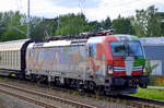 TXL mit der MRCE Dispo Vectron X4 E - 640/193 640-0 [NVR-Number: 91 80 6193 640-0 D-DISPO, Siemens Bj.2016]  CONNECTED BY RAIL  mit Ganzzug Schiebewandwagen am 13.07.17 Richtung Berlin Mühlenbeck
