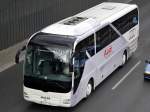 Ein MAN Lion´s Coach Reisebus der Fa. Audi (Training-Center) am 13.04.15 Berliner Stadtautobahn Höhe Kaiserdamm.