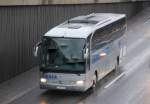 MB TRAVEGO Reisebus von RIEDER/SAMERBERGER, 24.01.11 Berliner Stadtautobahn H�he Knobelsdorffbr�cke.