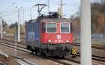 SBB Cargo Mietlok f�r HSL t�tig, Re 421 381-5 am 12.11.13 Berlin-Blankenburg.