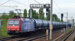 SBB Cargo Mietlok Re 482 033-8 für HSL mit Kesselwagenzug Richtung Schwedt(Stendell) am 06.05.15 Berlin-Pankow.