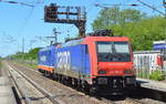 Raildox Lokzug mit 185 419-9 mit Re 482 035-3 am haken am 02.06.17 Bf.