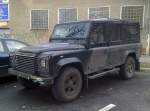 Ein LAND ROVER, 31.01.13 Berlin-Wei�ensee.