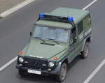 Mercedes-Benz G 280 CDI „Greenline“ der Bundeswehr Feldjäger am 31.05.16 auf der Berliner Stadtautobahn Höhe Knobelsdorffstr.