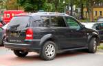 Hier noch mal aus einer seitlichen R�ckansicht, der REXTON RX270XVT vom Hersteller SSANGYONG, 07.10.10 Berlin-Pankow.