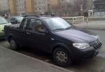 Ein FIAT Strada Pickup in Schwarz, 06.04.13 Berlin-Pankow.