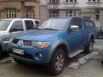 Ein MITSUBISHI L200 (KAOT) 4.Generation Pickup, 04.04.13 Berlin-Steglitz.