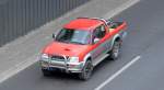 Älterer Mitsubishi L200 Pickup, 13.04.15 Berliner Stadtautobahn Höhe Kaiserdamm.
