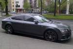 Seit 2010 ist der Obere Mittelklasse/Oberklasse Audi A7 TDI mit Schr�gheck auf dem Markt, sicherlich eine der beeindruckensten Modellreihen der letzten Jahre, 26.04.12 Berlin-Pankow.