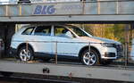 Ich denke mal ein frabrikneuer Audi A4 Avant in weiß per Bahntransport am 06.11.17 Bf. Flughafen Berlin-Schönefeld.