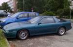 Ein Sportwagen von Toyota ist der von 1986-1992 produzierte TOYOTA SUPRA 3.0 i turbo (Typ MA70/MA71) in verschiedenen Motorversionen, toller Wagen, 04.07.12 Berlin-Pankow.