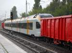 Im Sommer 2008 wurden die ersten 4-teiligen FIRT-Triebz�ge vom Stadler Werk Berlin Pankow an die eurobahn in Niederdsachsen �berf�hrt, 16.07.08 Berlin-Karow.