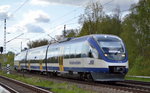 NEB mit dem RB 12 nach Berlin-Ostkreuz mit VT 731 am 04.05.16 Mönchmühle bei Berlin.