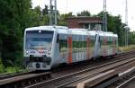 �berraschung in Berlin-Karow, zwei RegioShuttle der Mitteldeutschen Regiobahn (Veolia Verkehr Regio Ost GmbH) unterwegs Richtung Bernau.
