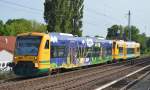 ODEG mit RB60 nach Wriezen mit VT 650.65 WALD-SOLAR-HEIM EXPRESS + VT 650.?? am 10.06.14 Berlin-Karow.