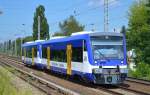 Ganz neu bei NEB die beiden RegioShuttle im Farbdesign der NEB mit den Nummern VT 010 (95 80 0650 542-3 D-NEBB) + VT 012 (95 80 0650 544-9 D-NEBB) als RB27 zwischen Basdorf und Berlin Gesundbrunnen im