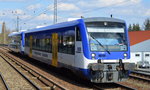 RegioShuttle Duo der NEB VT 005 + VT 007 (650 539-9) als RB27 Richtung Berlin-Gesundbrunnen am 08.04.16 Berlin-Karow.