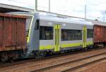 Hier ein fabrikneuer RegioShuttle aus dem Stadler-Werk Berlin-Pankow zur �berf�hrung nach Oberfranken (Bayern).