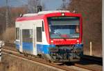 PEG VT 650.08 (95 80 0650 569-6 D-�EG, Stadler Bj.2003)als RB12 Richtung Berlin-Lichtenberg, 05.12.09 M�hlenbeck-M�nchm�hle.